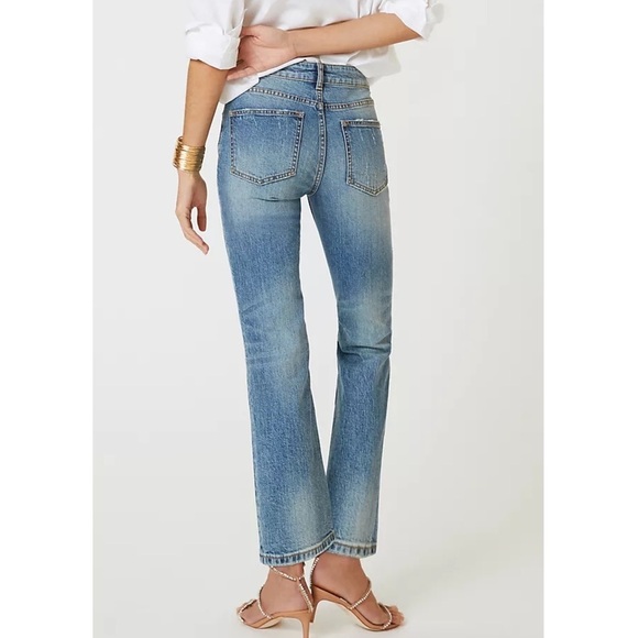 𝅺ANTHROPOLOGIE Pilcro the yaya kick flare Jean New NWT Medium Blue Denim Anthro - Picture 6 of 6